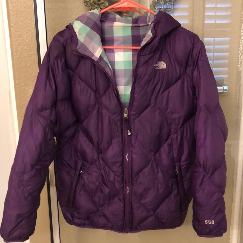 North face puffy double side jacket